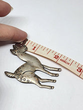 Vintage Navajo Bell Trading Post Sterling Silver Handmade Figural Donkey Brooch