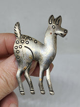 Vintage Navajo Bell Trading Post Sterling Silver Handmade Figural Donkey Brooch