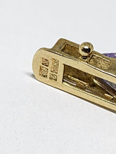 Vintage Ross Simons Gold Plated Sterling Silver Purple Cubic Zirconia Bracelet