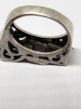 Unique Handmade Sterling Silver Ametrine Emerald Cut Marcasite Filigree Ring