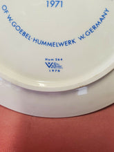 Vintage 1971 W Goebel First Edition M.J. Hummel Annual Plate Angel Boy W.Germany