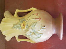 Vintage Hull Art Pottery USA Pink And Yellow Floral Vase W-13-9 1/2