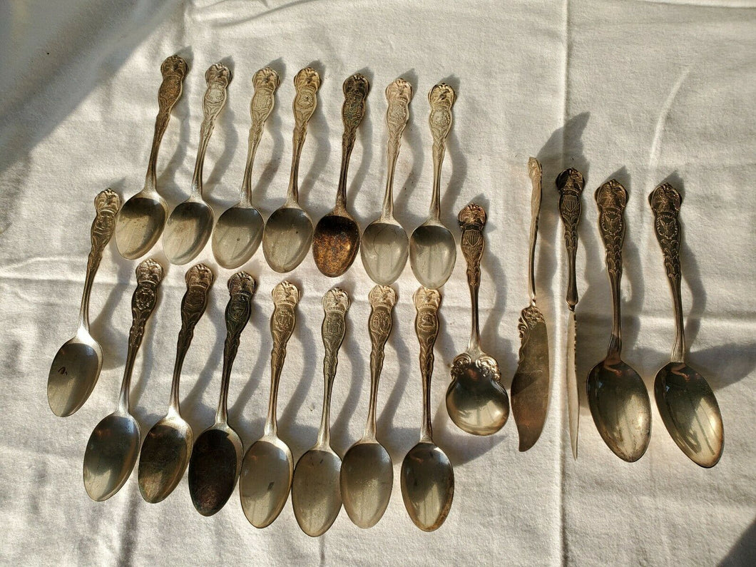 Vintage 20pc WM Rogers & Son Silver Plated State Silverware Flatware Set
