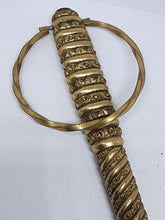 Antique Gold Filled Floral Filigree Ring Parasol Handle