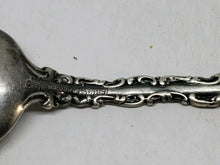 Antique 1891 Sterling Silver Filigree Teaspoon