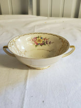 Vintage Heinrich & Co Selb Bavaria Double Handle Bowl 24k Gold Trim