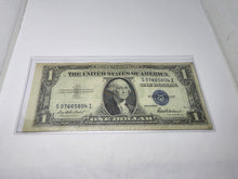 Mis-cut 1935 F Blue Seal Silver Certificate $1 Dollar Bill Circluated S07665804I