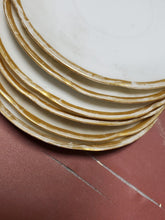 Antique Porcelain Alice Bavaria Gold Rim Initial "R" Plates Creamer & Teacups