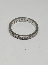 Sterling Silver Paj China Cubic Zirconia Eternity Band Ring Size 9