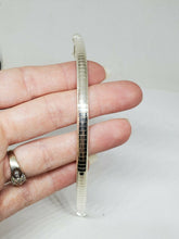 Sterling Silver Italy Omega Chain Bracelet 7" 5.8mm