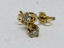 14k Yellow Gold 0.12ct Moissanite Stud Earrings