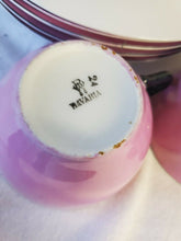 Antique Pink Lusterware Iridescent R W Bavaria Mixed Partial Tea/Dish Set