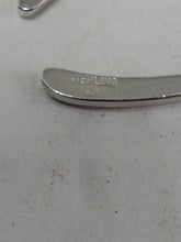 Vintage Sterling Silver Diamond Cut Wishbone Brooch/Pin