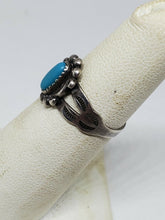 VTG Sterling Silver Bell Trading Post Sleeping Beauty Turquoise Ring Size 4.5