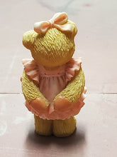 Vintage 1993 Enesco Cherished Teddies Child Of Love Bear Pink Dress Figurine