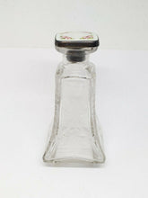 Antique Hawkes Cut Etched Crystal Perfume Bottle Guilloche Rose Sterling Stopper