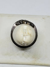 Vintage Sterling Silver Marcasite Fanned Design Ring Size 7 1/2"