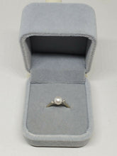 14k PJS White Freshwater Pearl And Diamond Bypass Ring