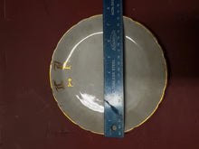 Antique Jean Pouyat Limoges France White Porcelain Salad Plate "ER" Initials