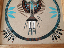 Vintage Navajo Yei Figure Sand Painting Signed B Burt