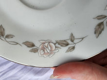 Vintage Noritake Japan Lillian #6662 Pink Hand Painted Roses Flower Saucer Plate
