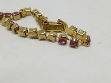 Vintage Kramer of New York Designer Signed Pink Rhinestone Necklace
