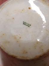 Antique Limoges France White Porcelain Sugar Bowl Gold Trim Letter "R" Initial