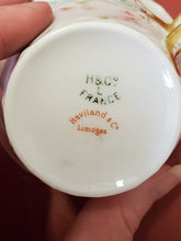 Antique Haviland & Co Limoges France Embossed Pastel Flowers Gold Trim Teacup