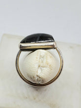 Sterling Silver Handmade Labradorite Rectangular Cabochon Open Back Ring S4.25