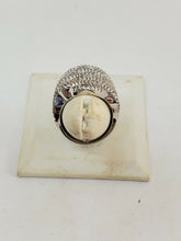 Sterling Silver 925 CN FZN Large Filigree Statement Ring Size 7