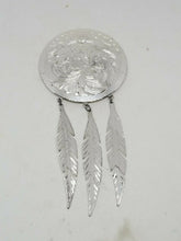 Montana Silversmiths Floral Dreamcatcher Sterling Silver Plated Domed Feather...