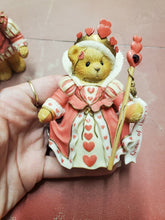 Enesco Cherished Teddies Priscilla Hillman King & Queen Of Hearts Bear Figurines