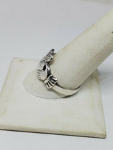 Vintage Ireland Sterling Silver Claddagh Ring Two Hands Holding Heart Size 12