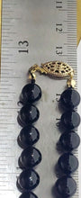 Vintage 1/20 14k Gold Filled Black Onyx Multistone Beaded Strand Necklace 26"