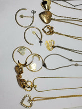 Lot Of Vintage To Now Hearts Theme Costume Jewelry Necklaces Brooches Earrings