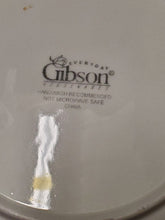 Gibson Everyday Housewares 4pc Tuxedo Platinum Gold Rim Salad Plates