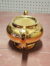 Vintage Homer Laughlin Eggshell Nautilus L44N5 Warranted 22k Gold Flower Teapot