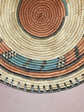 Vintage Handmade Native American Hand Woven Shallow Basket