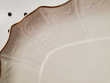 Baum Bros Formalities Ivory Bohemian Porcelain Serving Platter & Veggie Bowl
