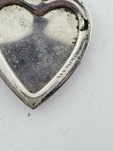 Vintage Sterling Silver Plain Minimalist Heart Locket Pendant