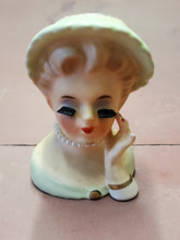 Vintage 1963 Inarco Japan E-1277 Cleve, OH Miniature Lady Head Vase 3.25"