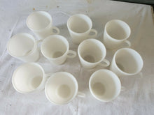 Vintage Milk Glass Set Of 10 Tea/Coffee Cups