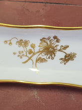 Antique Hammersley & Co Chrysanthemum Bone China Mint Dish 8 1/4" Gold Trim