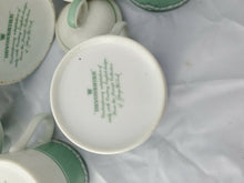 Vintage Georges Briard Devonshire Mint Green Fruit & Flower Tea Set