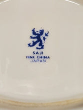 Vintage Saji Fine China Japan White Porcelain Colorful Flowers Oval Plates