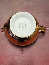 Vintage Homer Laughlin Eggshell Nautilus L44N5 Warranted 22k Gold Flower Teapot