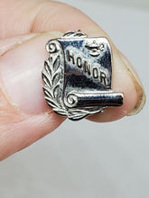 Vintage BP Sterling Silver Honor Roll Scroll Pin