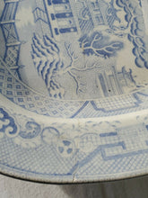 Antique Blue Willow Ashet Platter Circa 1880 Signed