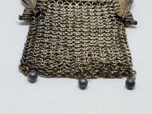 Antique Victorian Framed German Silver Chainmaille Mesh Purse