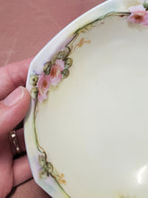 Antique 1914 MZ Austria Hand Painted Flowers Trinket/Relish Plate Dish Signed